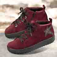 Chaussures de confort Helvesko : modle Stella, bordeaux
