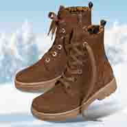 Chaussures de confort Helvesko : modle Merida, marron fonc