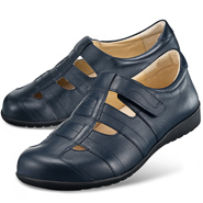  Chaussures de confort Helvesko : modèle Candy, bleu foncé 