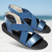 Chaussures de confort Helvesko : modle Sissi, bleu