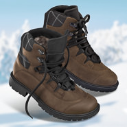Chaussure confort Helvesko : SHERPA TEX, marron fonc
