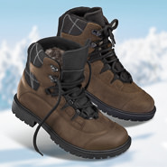 Chaussures de confort Helvesko : modle Sherpa Tex, marron fonc