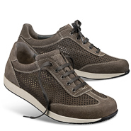 Chaussure confort Helvesko : DRIES, gris-marron