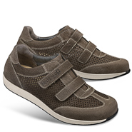 Chaussures de confort Helvesko : modèle Curt, gris-marron