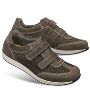 Chaussures de confort Helvesko : modle Curt, gris-marron