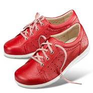 Chaussure confort Helvesko : FRAUKE, rouge (cuir nappa)