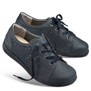 Chaussures de confort Helvesko : modle Frauke, bleu fonc