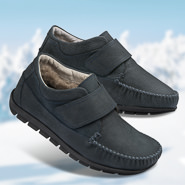 Chaussures de confort Helvesko : modèle Nomad II, bleu foncé