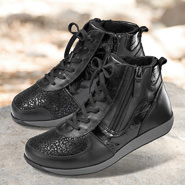 Chaussure confort Helvesko : YUMA, noir