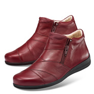 Chaussure confort LadySko : MELODY, rouge (cuir nappa)