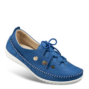 Chaussure confort Helvesko : HOLDA, bleu (cuir nubuck)