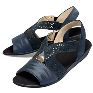 Chaussures de confort Helvesko : modèle Kitty, bleu foncé