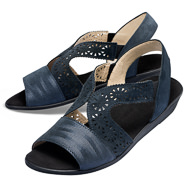 Chaussures de confort Helvesko : modle Kitty, bleu fonc