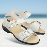 Chaussures de confort Helvesko : modle Dorisa, blanc