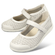 Chaussures de confort Helvesko : modle Belana, blanc