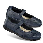 Chaussures de confort Helvesko : modèle Belana, bleu foncé