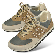 Chaussure confort Helvesko : LUGANO, beige/gris