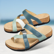 Chaussures de confort Helvesko : modle Beja, bleu/aqua