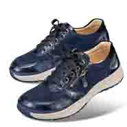 Chaussures de confort Helvesko : modle Nizza, bleu fonc