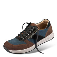 Chaussures de confort Helvesko : modle Alan, marron/bleu