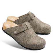 Chaussure confort Helvesko : COTA, gris-marron