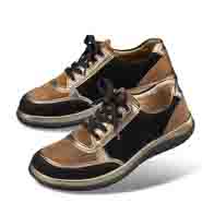 Chaussures de confort Helvesko : modle Loma, noir/coloris or
