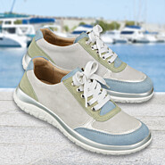 Chaussures de confort Helvesko : mod�le Loma, gris/bleu