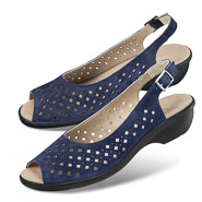 Chaussures de confort LadySko : modèle Ferna, bleu
