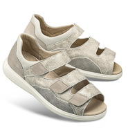 Chaussures de confort Helvesko : modèle Nedra, gris