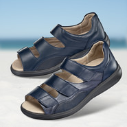Chaussures de confort Helvesko : modèle Nedra, bleu