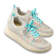Chaussures de confort Helvesko : mod�le Suzette, aqua/rose
