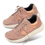 Chaussures de confort Helvesko : modle Frenka, rose