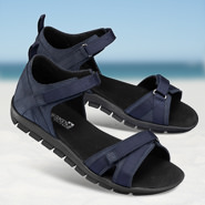 Chaussures de confort Helvesko : modèle Letta, bleu foncé