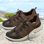 Chaussures de confort Helvesko : modle Olof, marron fonc