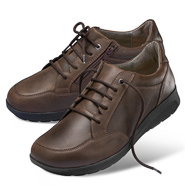 Chaussures de confort Helvesko : modèle Urban, marron foncé