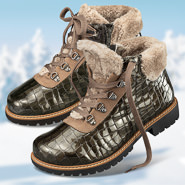 Chaussures de confort Helvesko : modle Corvara, olive-gris