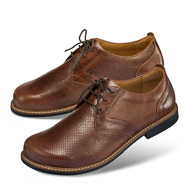 Chaussures de confort Helvesko : modle Lovis, marron fonc