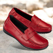 Chaussures de confort Helvesko : mod�le Aitana, rouge