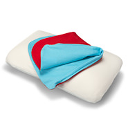 Housse bicolore adapte turquoise/rouge