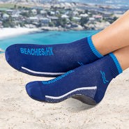 Socquettes de plage bleu