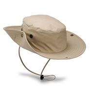 Chapeau de brousse à large bord beige